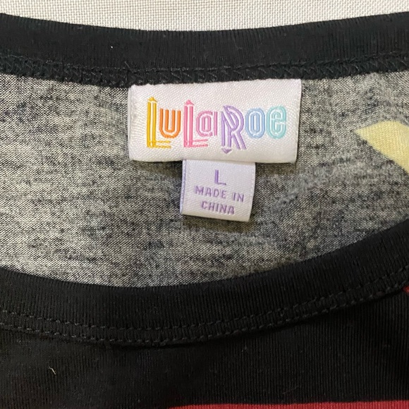 Lula Roe Multi colored dress Sz Large - Picture 4 of 6